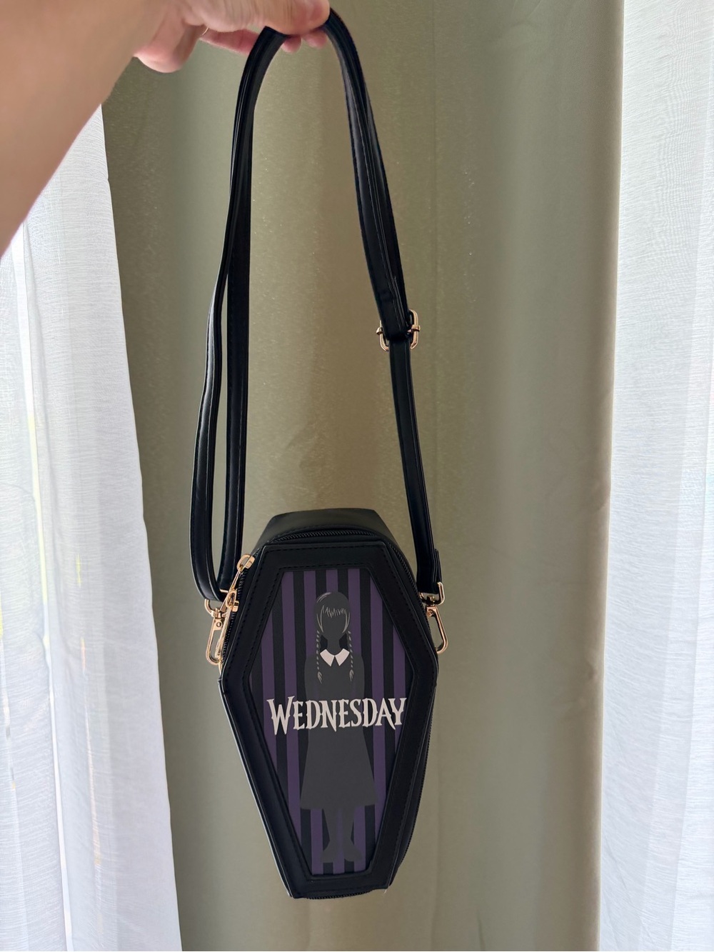 Wednesday crossbody coffin bag